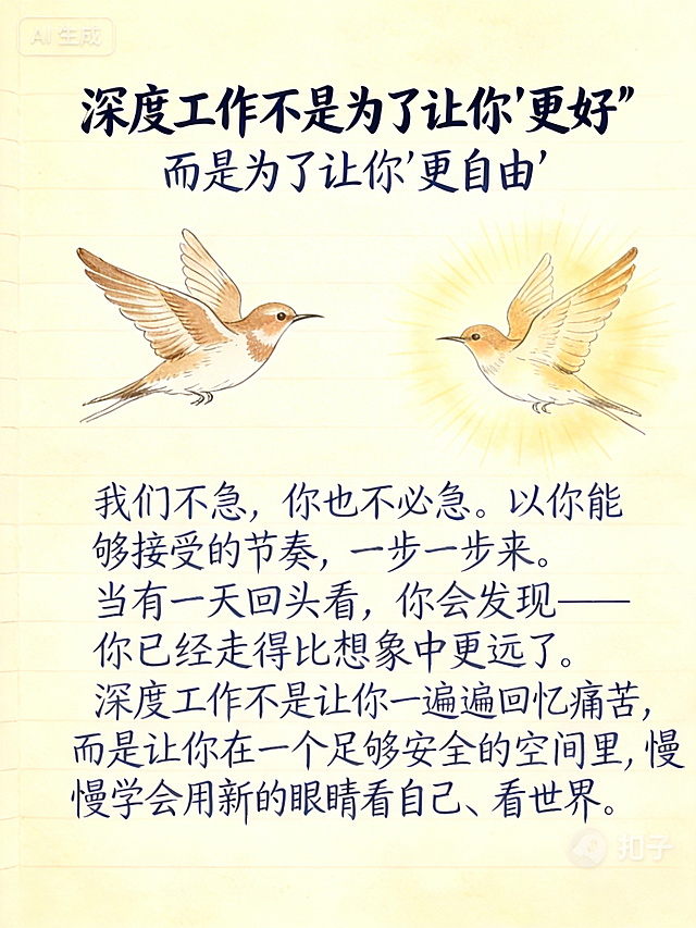 去除图片右下角的“扣子”水印，保留图片原有文字、插画和米黄色笔记本背景风格，完全修复被水印遮挡的区域，保证画面整体自然协调