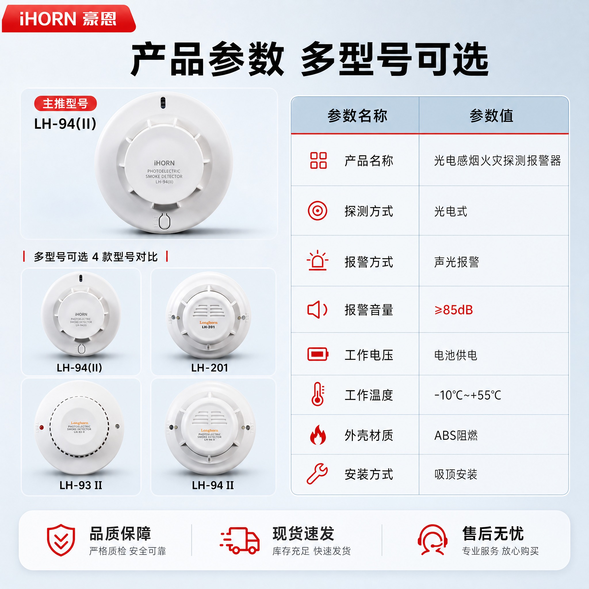 [主图-5] 规格参数与多型号：完整参数表+4款型号对比，完成… - 图片创意预览
