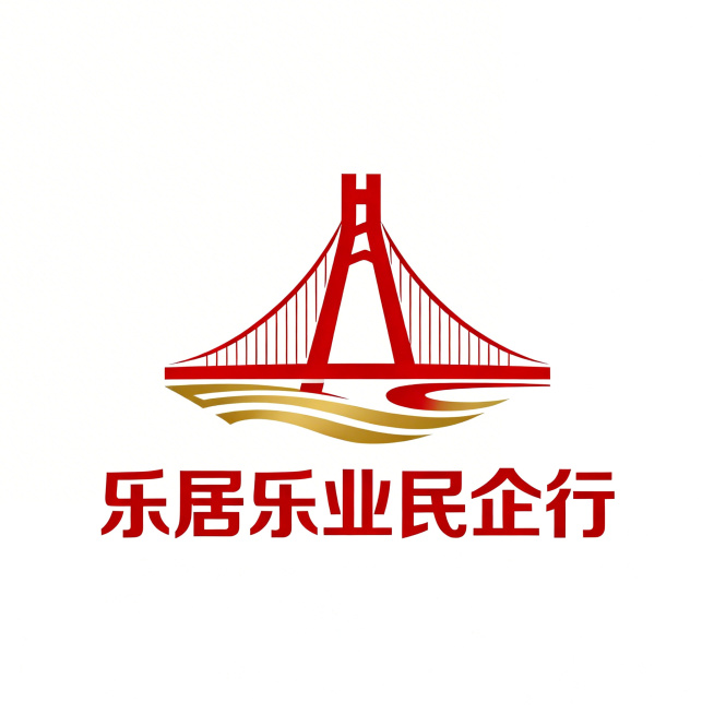 组合标Logo设计，济南历下区'乐居乐业民企行'系列活动，主题是坚持党的领导、促进民营经济发展，核心定位服务民企发展、助力员工安居。融入历下区地域特色，图形部分采用纽带桥梁意象，体现凝聚合力、政企连心预览效果
