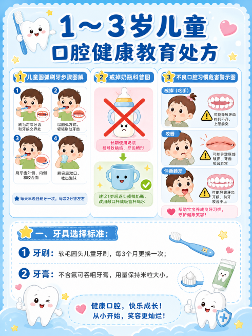 设计口腔科儿童卡片预览效果