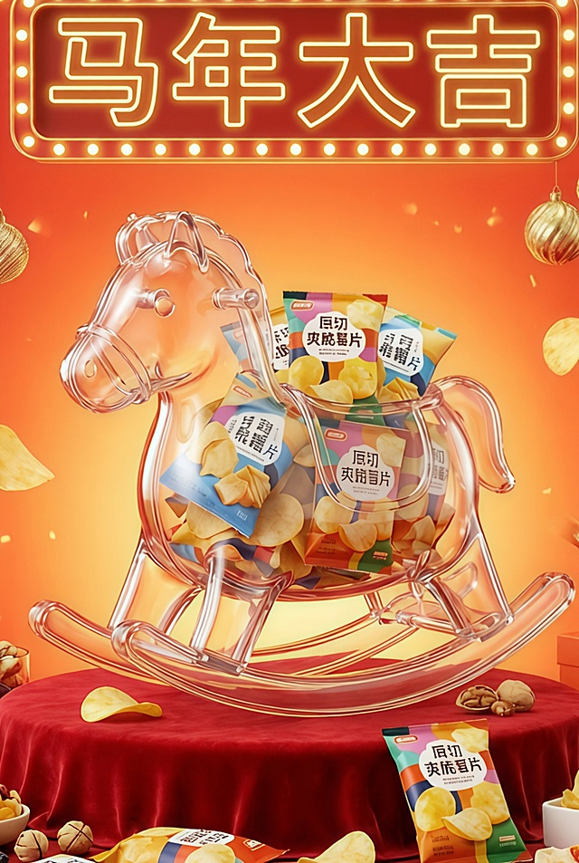 把文字改成马年大吉