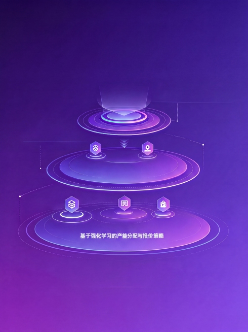 去除图片中所有文字，保留原有的紫色渐变背景和三个环形层级结构图案，保持整体风格和布局不变预览效果