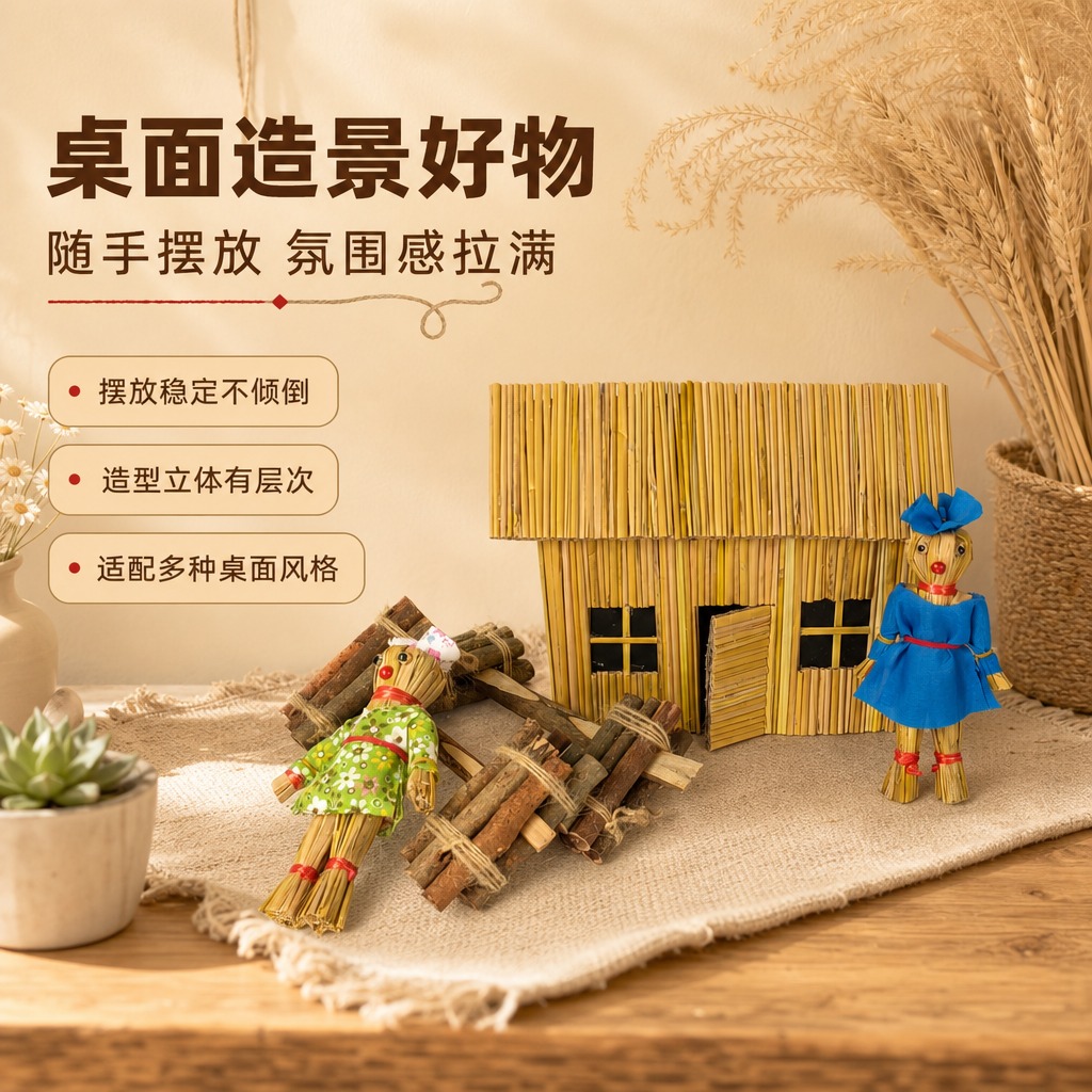 [商品] 使用【图4】稻草屋农夫院套装；保留稻草屋、绿花裙稻草… - 图片创意预览