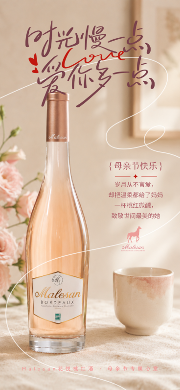 母亲节节日祝福全屏竖版海报预览效果