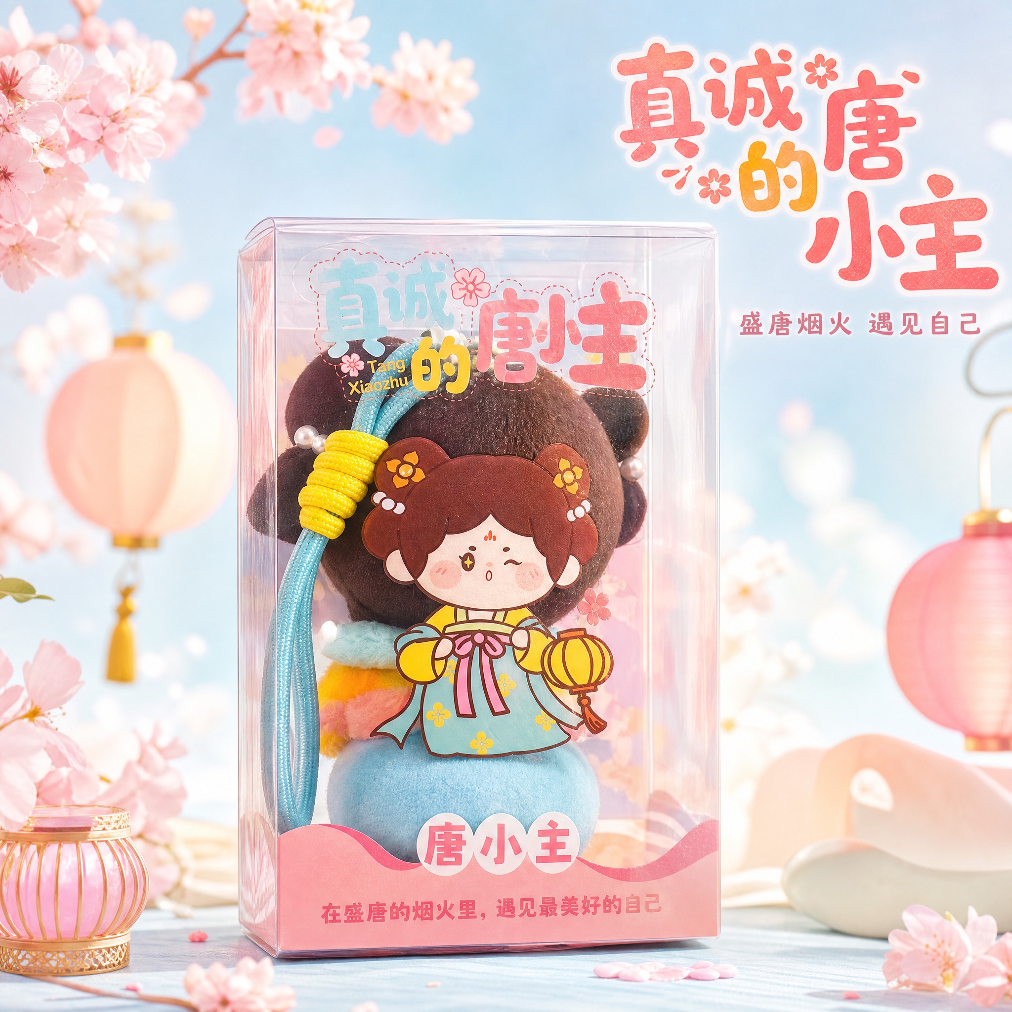 [主图-3] 唐小主毛绒挂件 真诚的唐小主 产品包装首图。 [… - 图片创意预览