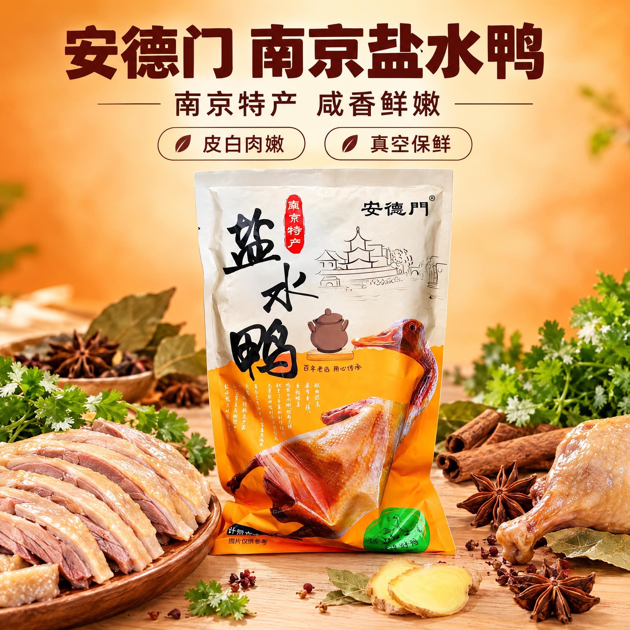 [商品] 使用【图1】安德门南京盐水鸭袋装产品；保留包装袋整体… - 图片创意预览