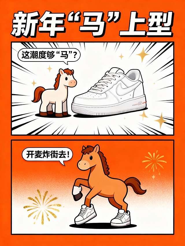 新年‘马’上型 | 白色运动鞋