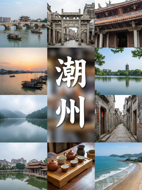 的任务
帮我制作5份由地区特色景象结合出来的风景宣传照片，并在图片中心用文字标上主要地点（只要一个），宣传照片由当地景色的2张或者4张或者6张或者9张照片结合而成
#备注
要求图片写实，使用香蕉2.0预览效果