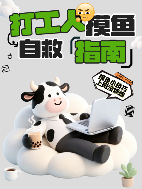 打工人职场指南小红书封面预览效果