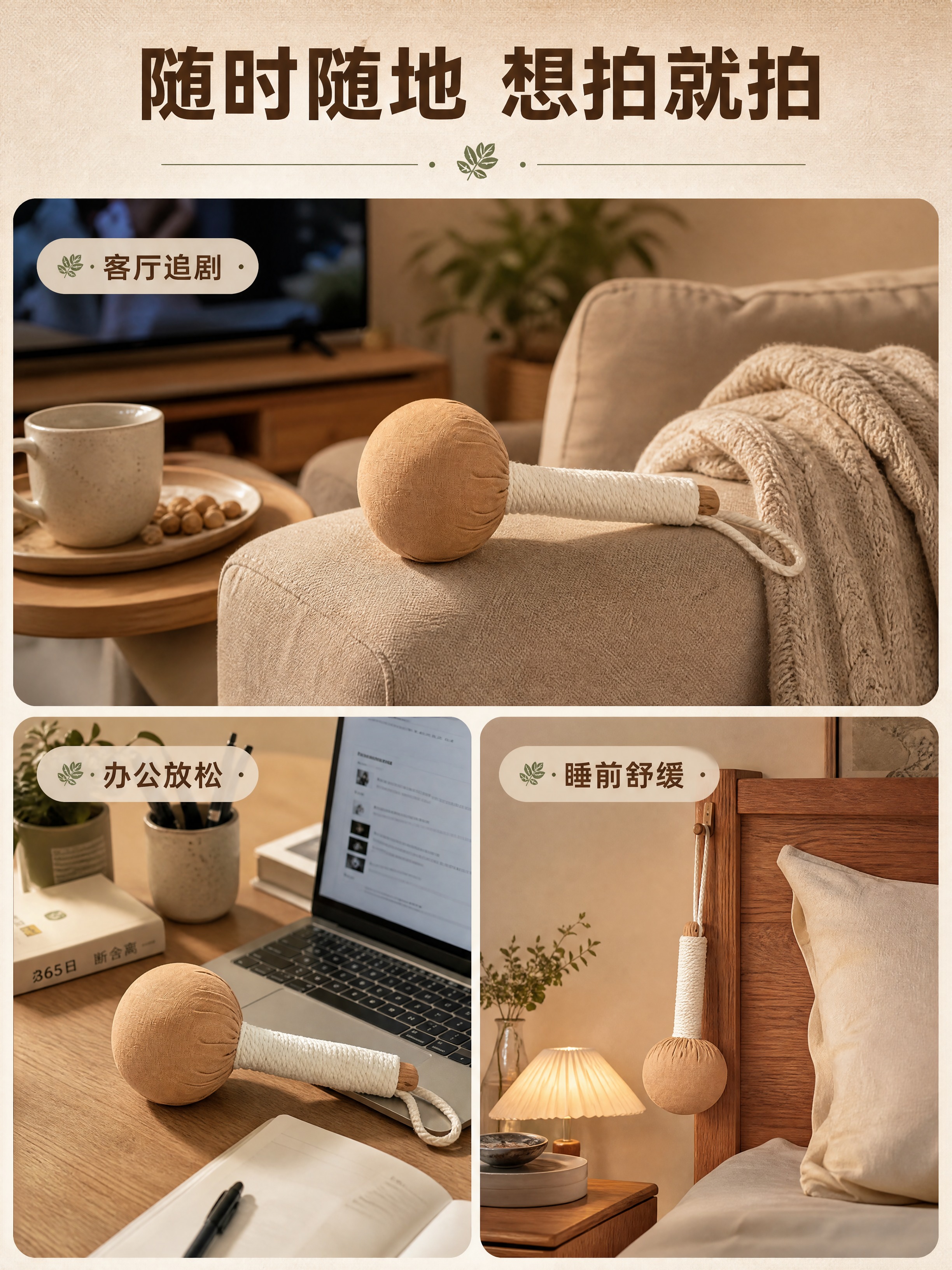 [商品] 使用【图1】20cm卡其色艾草锤；保留卡其色棉麻锤头… - 图片创意预览