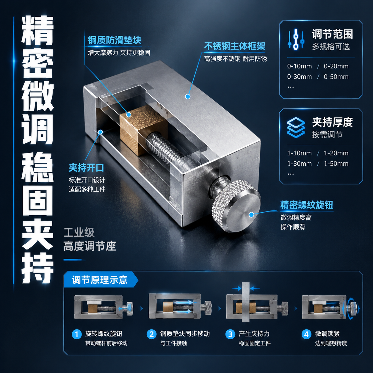 [主图-2] 核心亮点结构图，展示高度规垫规的内部结构和微调原… - 图片创意预览