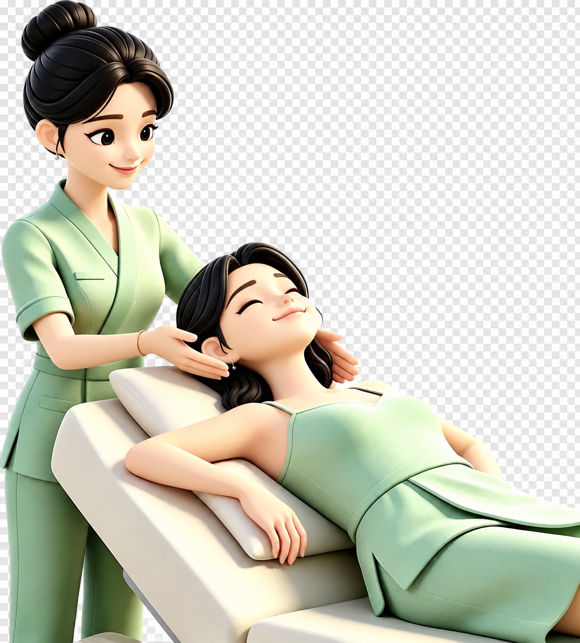 保持画面构图、人物姿势、服装、道具完全不变，去除人物皮肤的泛红… - 图片创意预览