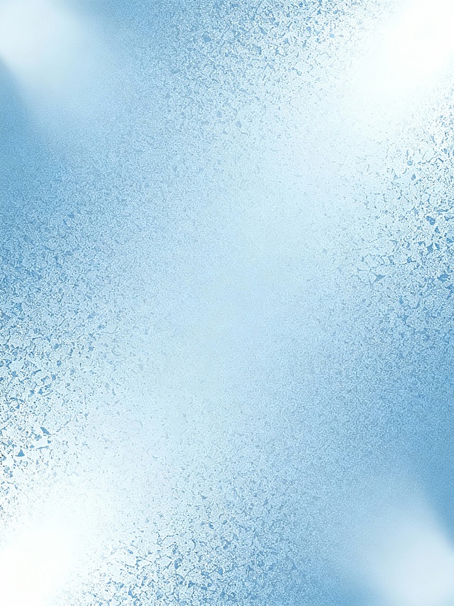 一张浅蓝色渐变背景图，整体呈现出细腻的磨砂质感，表面布满不规则的细微纹理，光线从四个角落柔和地照射进来，形成朦胧的光斑效果，色调统一和谐，给人一种宁静、清爽且略带神秘感的视觉感受。