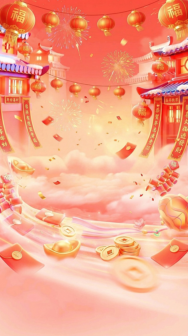 Decorate to enhance the Chinese New Year atmosphere.