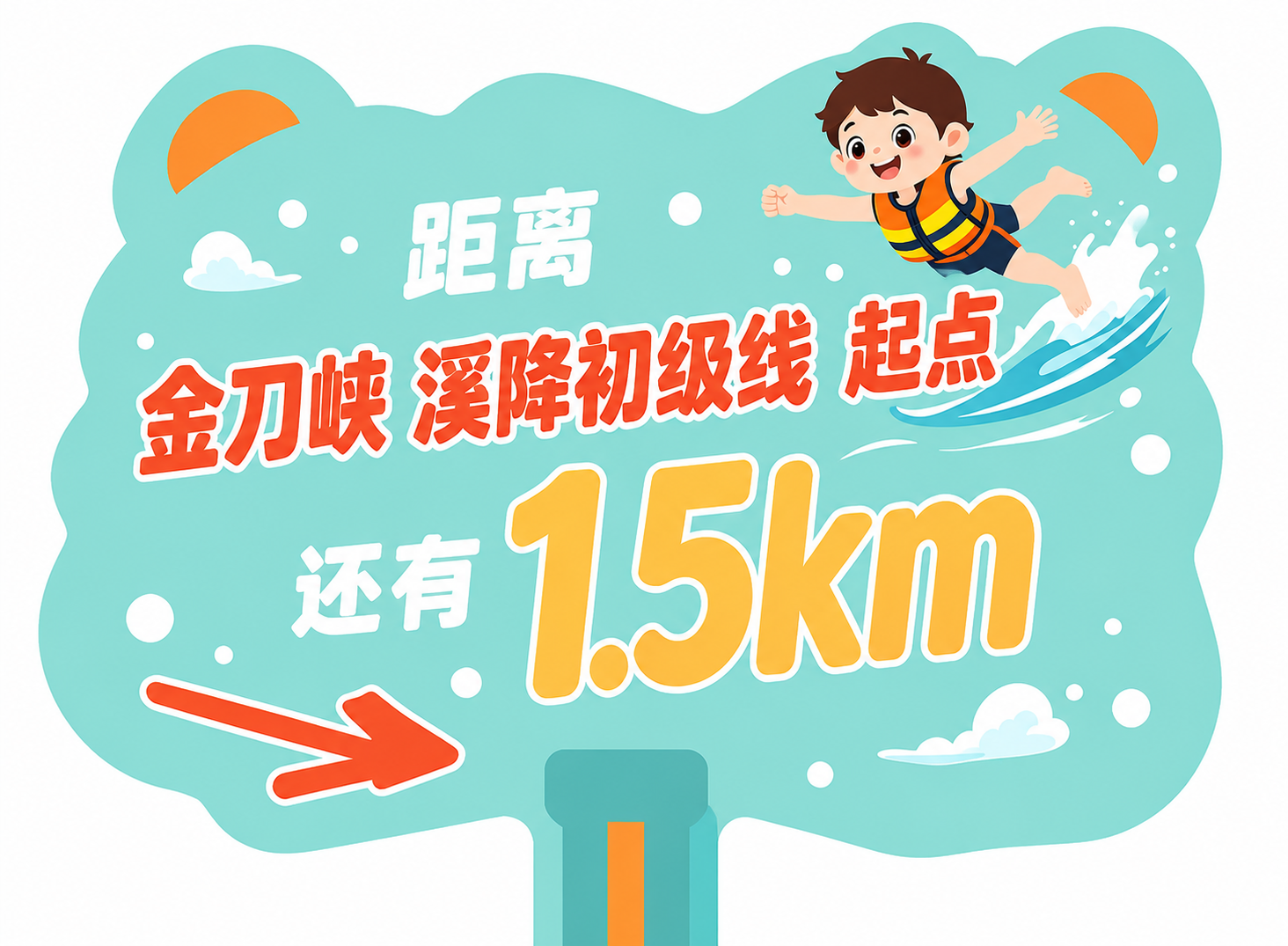 将这张3D立体效果的指示牌图片改为纯平面插画风格，去除所有立体… - 图片创意预览