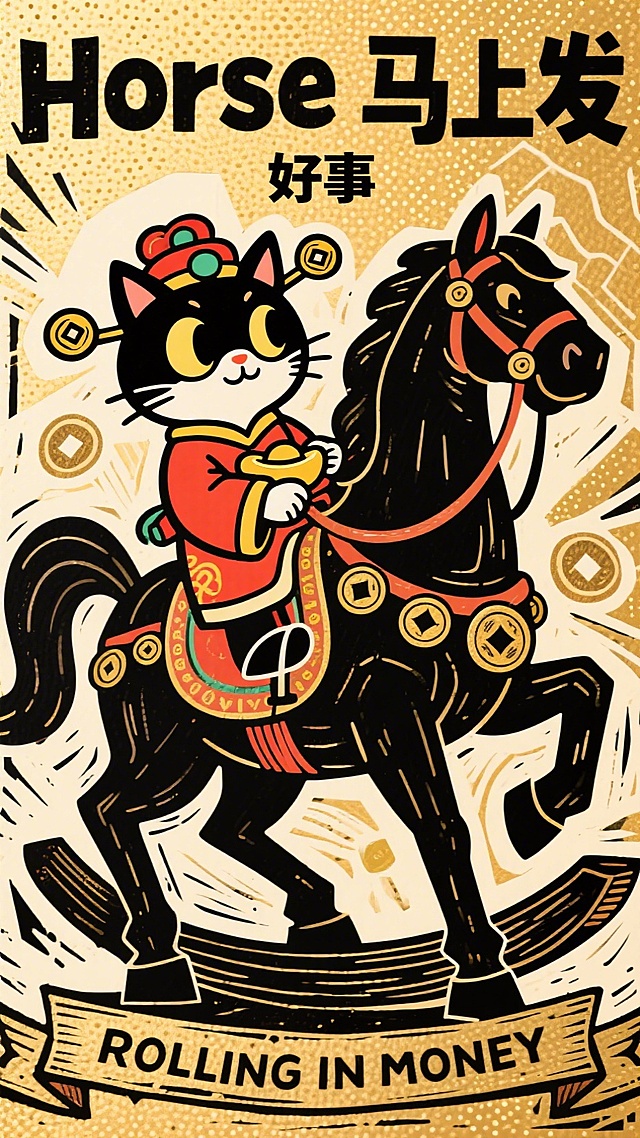 可爱猫猫 马上发财