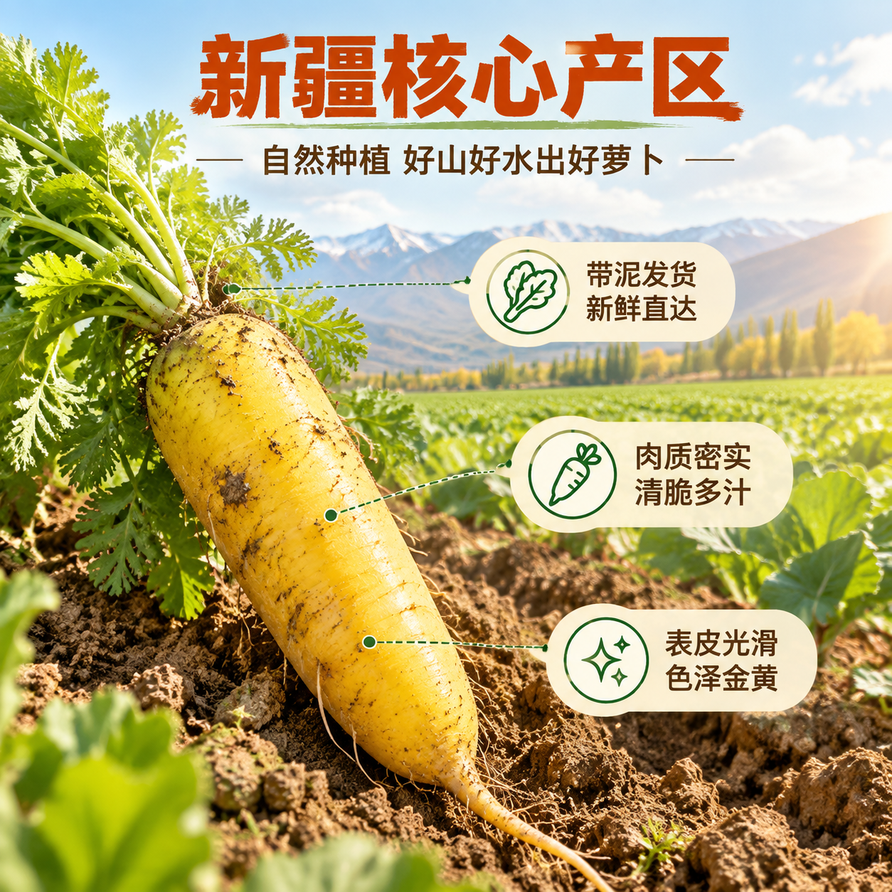 [主图-2] 核心亮点与溯源，主题：新疆核心产区 自然种植 品… - 图片创意预览
