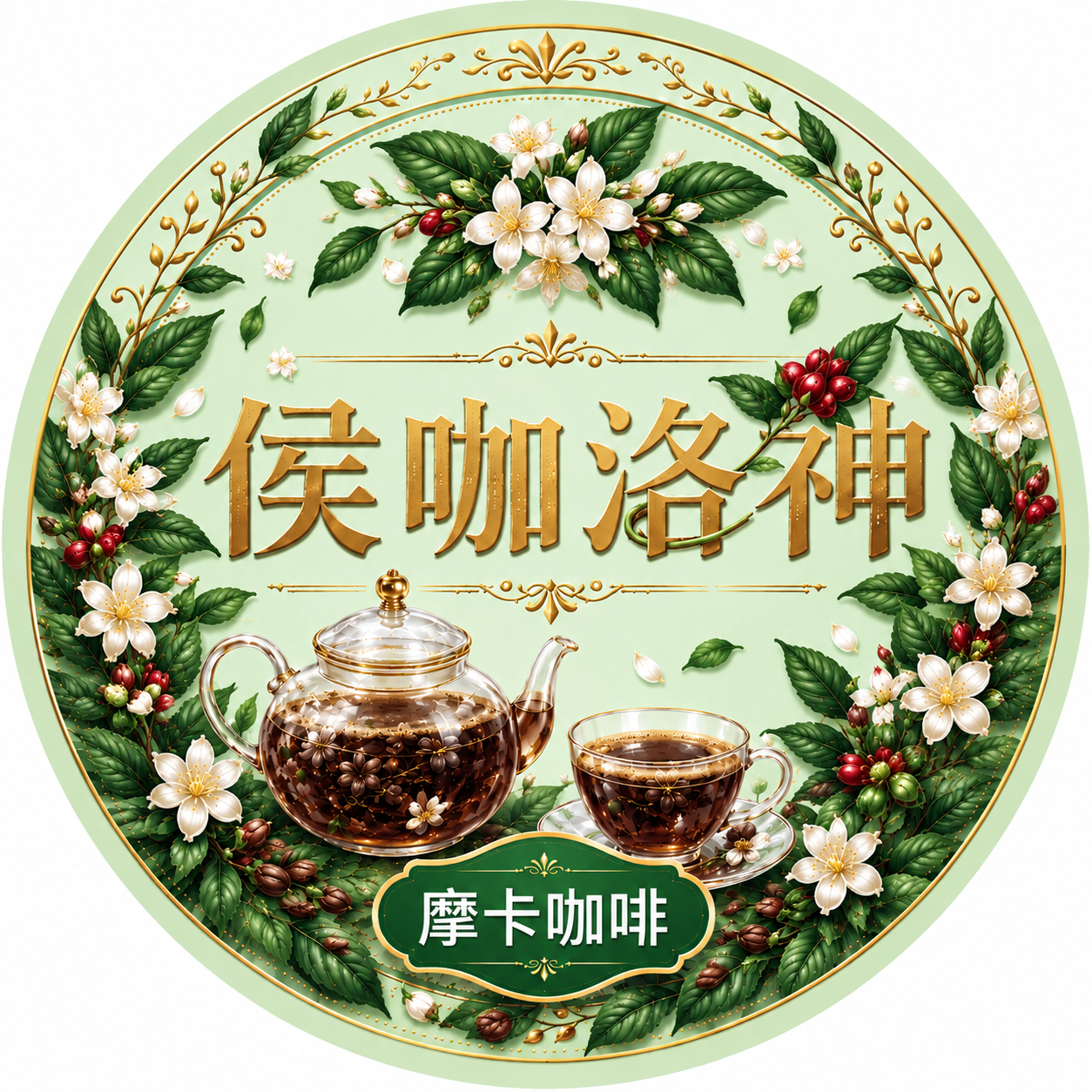 基于参考图进行修改，将茉莉花口味改为摩卡咖啡口味，保持整体风格… - 图片创意预览