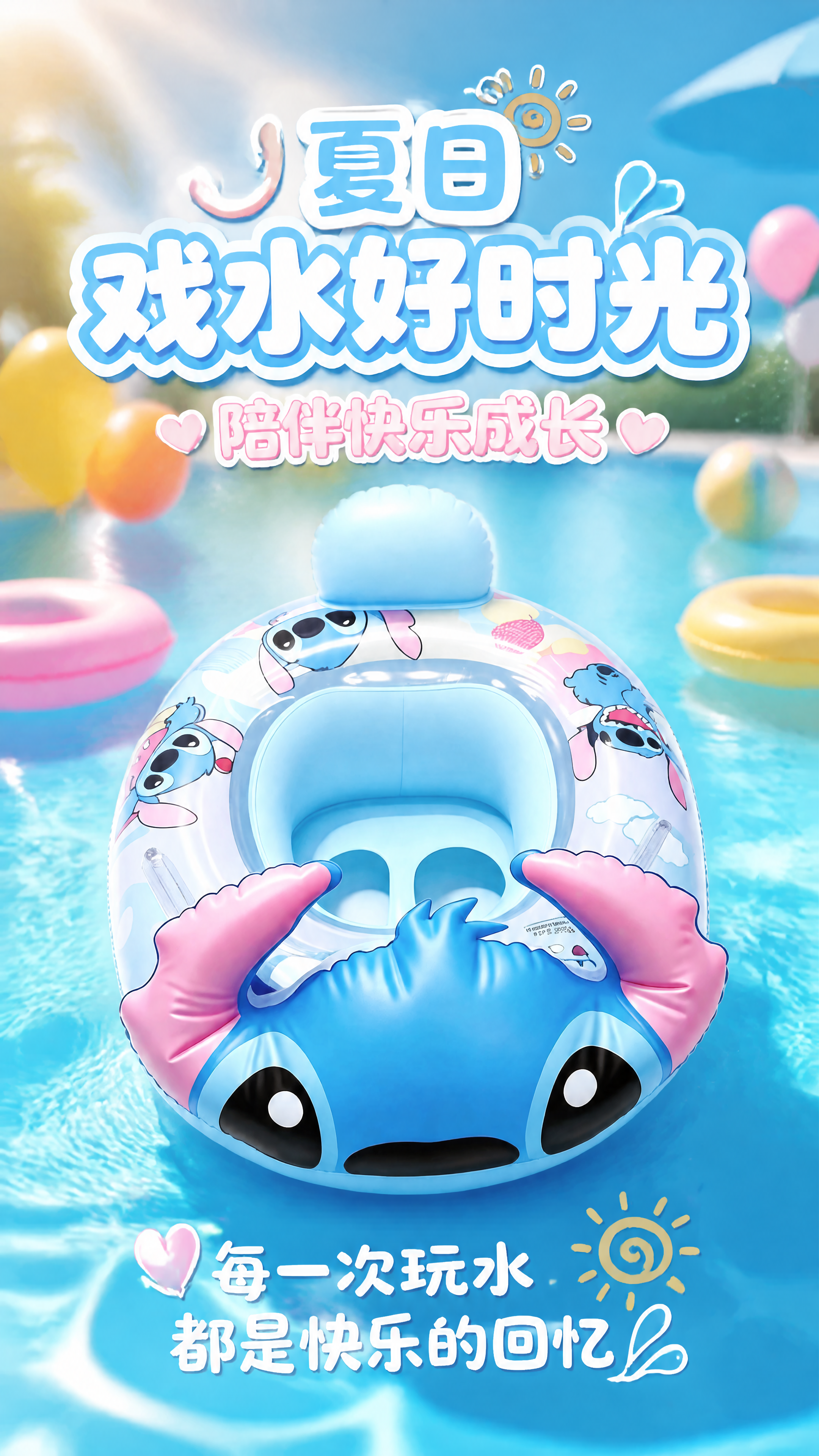 [第11张] 夏日氛围页-亲子戏水好物陪伴成长。本张使用【图1… - 图片创意预览