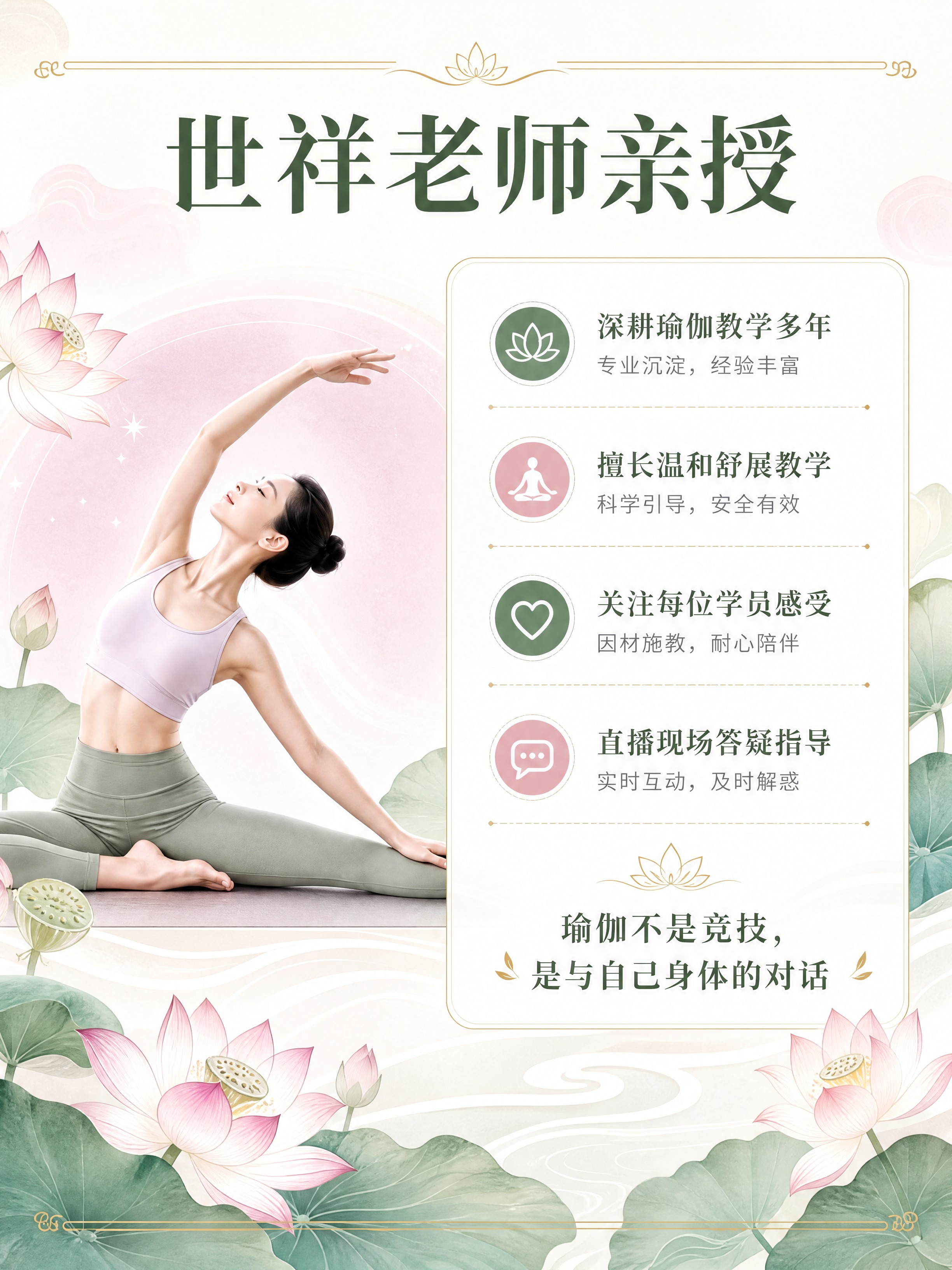 [商品] 世祥老师线上瑜伽9.9元体验周卡，线上直播瑜伽课程服… - 图片创意预览