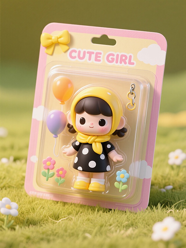 软3D风卡通女孩，可爱感十足