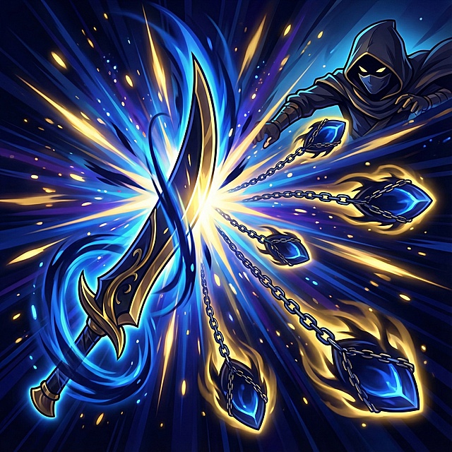 帮我生成3个BUFF类技能图  ：盗贼项链：攻击有几率偷取对方金币。盗贼之刃：攻击有几率偷取对方绑定魂玉。盗贼之盔：被攻击时有概率偷取对方金币，风格要求：色彩鲜艳的卡通/动漫风，带有强烈的光效、动态特效，三个颜色以暗金藏青为主色调，图案为正方形，无边框，