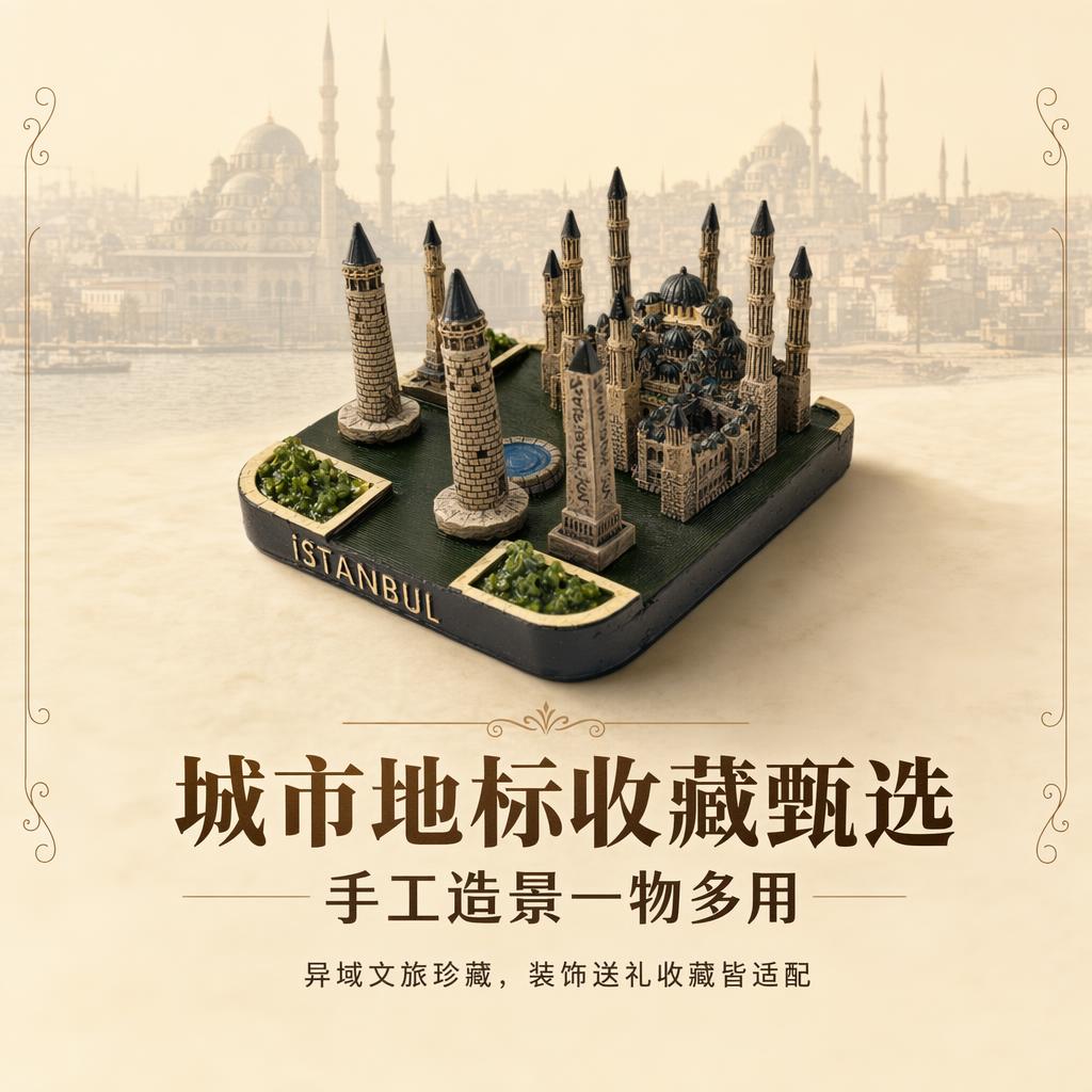伊斯坦布尔全景摆件，城市地标收藏甄选，手工造景一物多用，1:1… - 图片创意预览