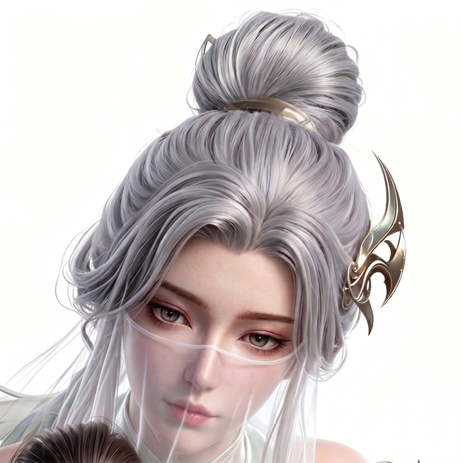 动作角度构图维持不变，提升图片细节品质，细化细节，3D国漫次时代CG风格，精致的皮肤细节，电影级CG渲染品质，高细节，纯白背景预览效果