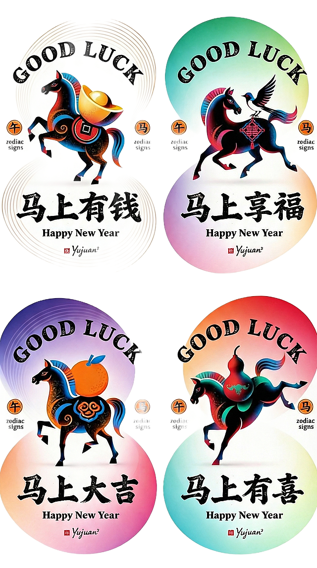 每匹马的形态都要不一样