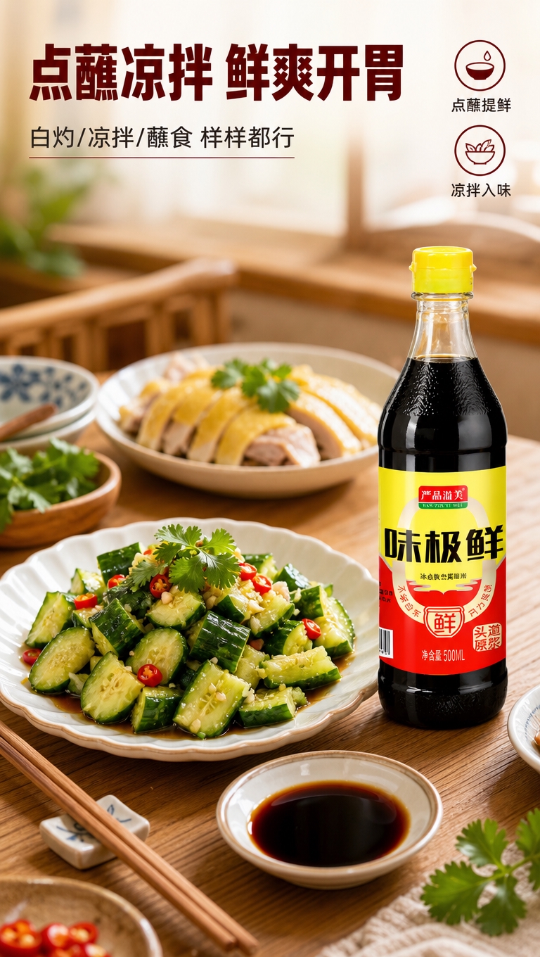 [商品] 使用【图1】严品溢美味极鲜酱油瓶；保留瓶身所有包装文… - 图片创意预览