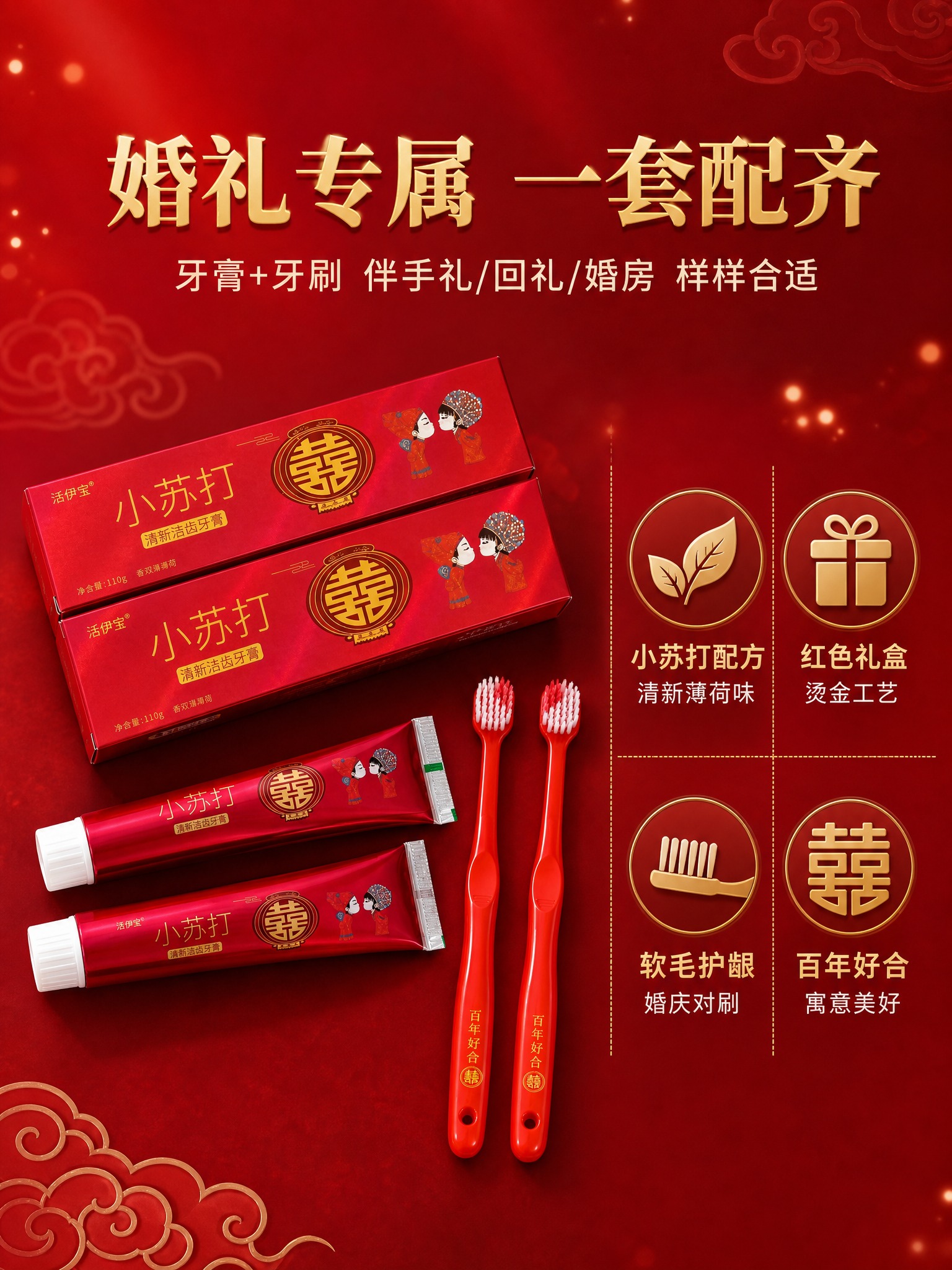 [商品] 使用【图7】牙膏+牙刷全套组合图；保留所有产品外形、… - 图片创意预览