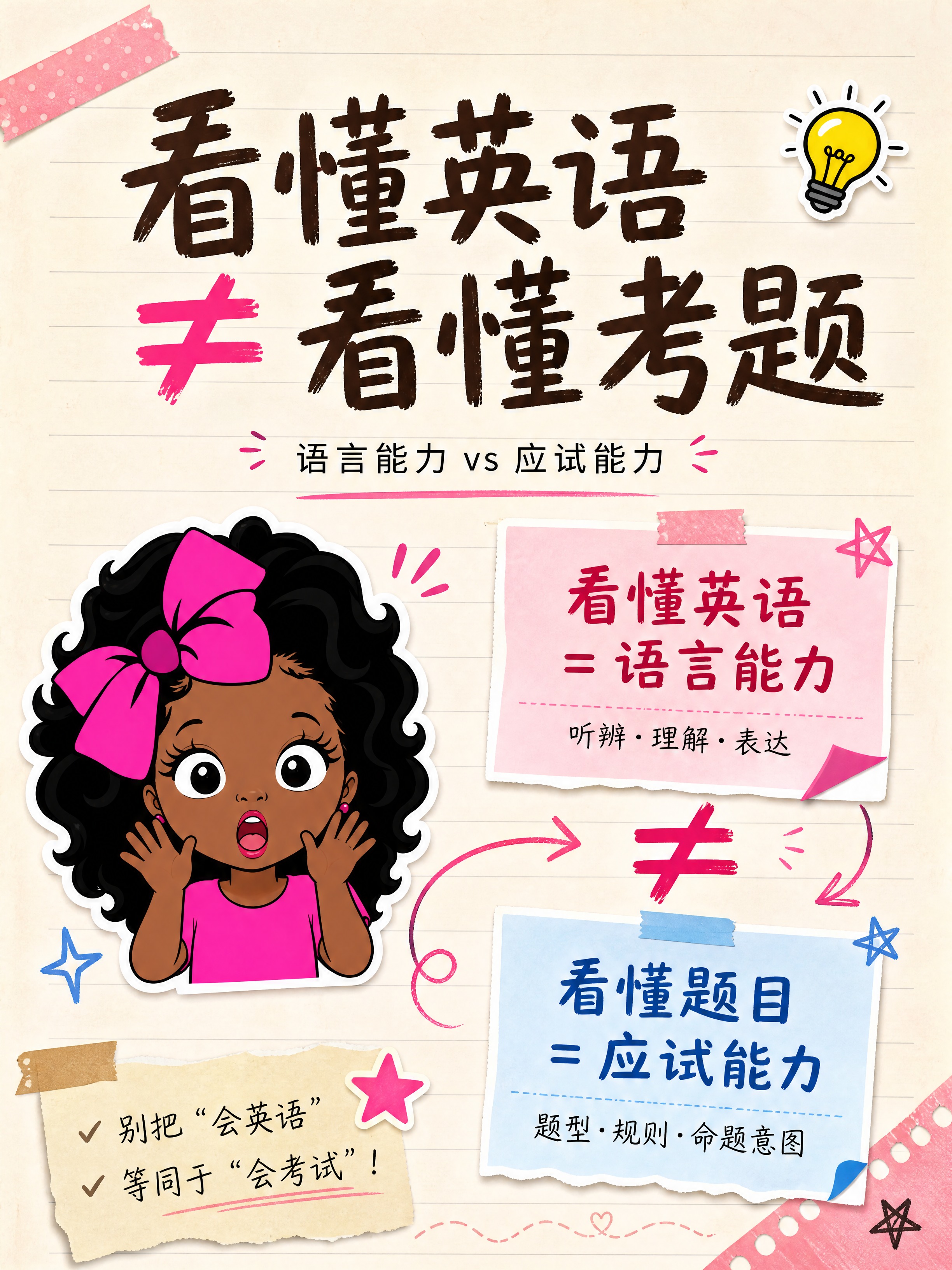 小红书笔记内页图，配图大字，手账拼贴教育风，版式精美，小红书笔… - 图片创意预览