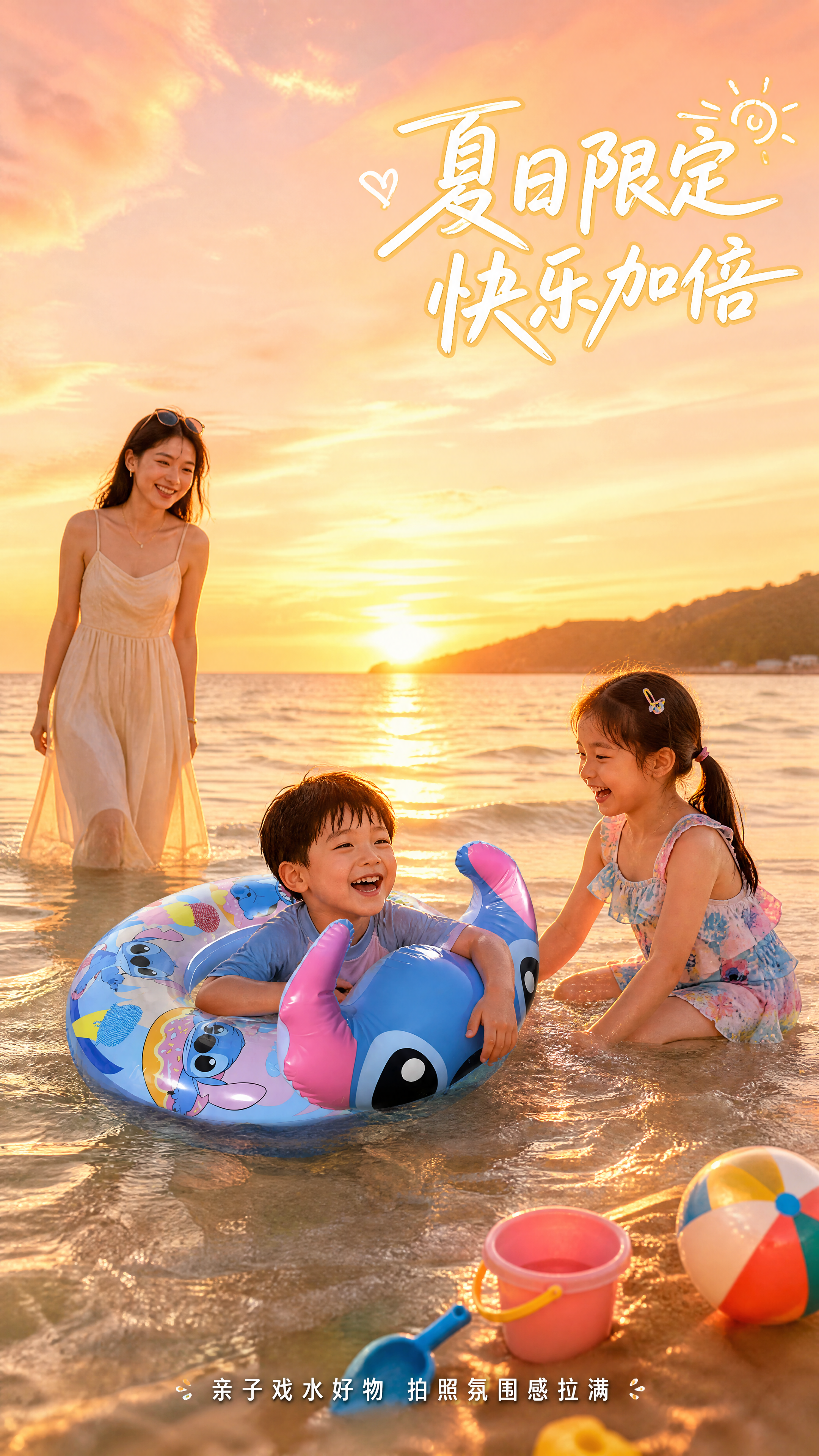 [第10张] 详情页使用场景-夏日亲子戏水氛围感大片。本张使用… - 图片创意预览