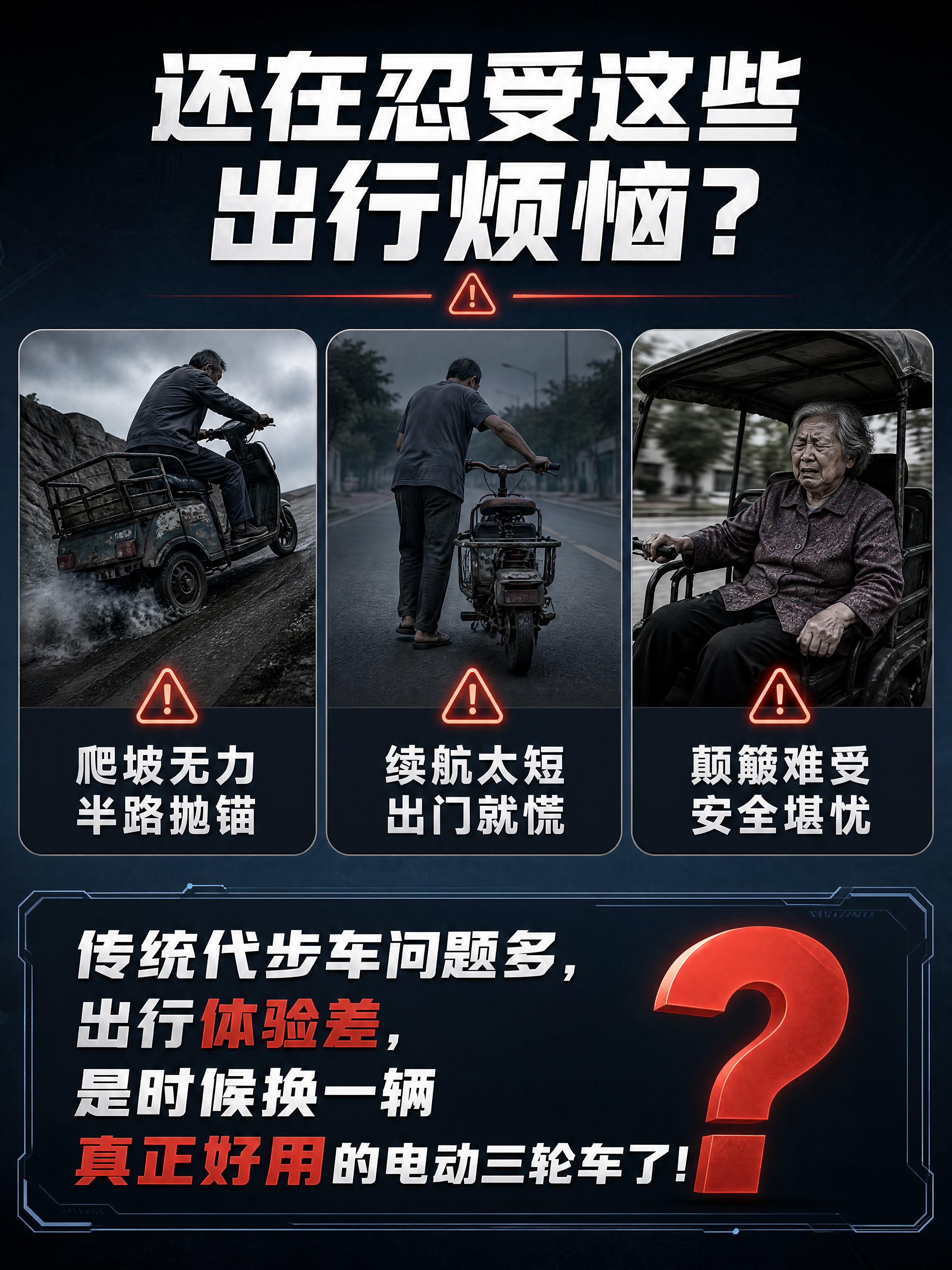[商品] 本页为痛点页，不使用产品实物图。 [画面] 目标：直… - 图片创意预览