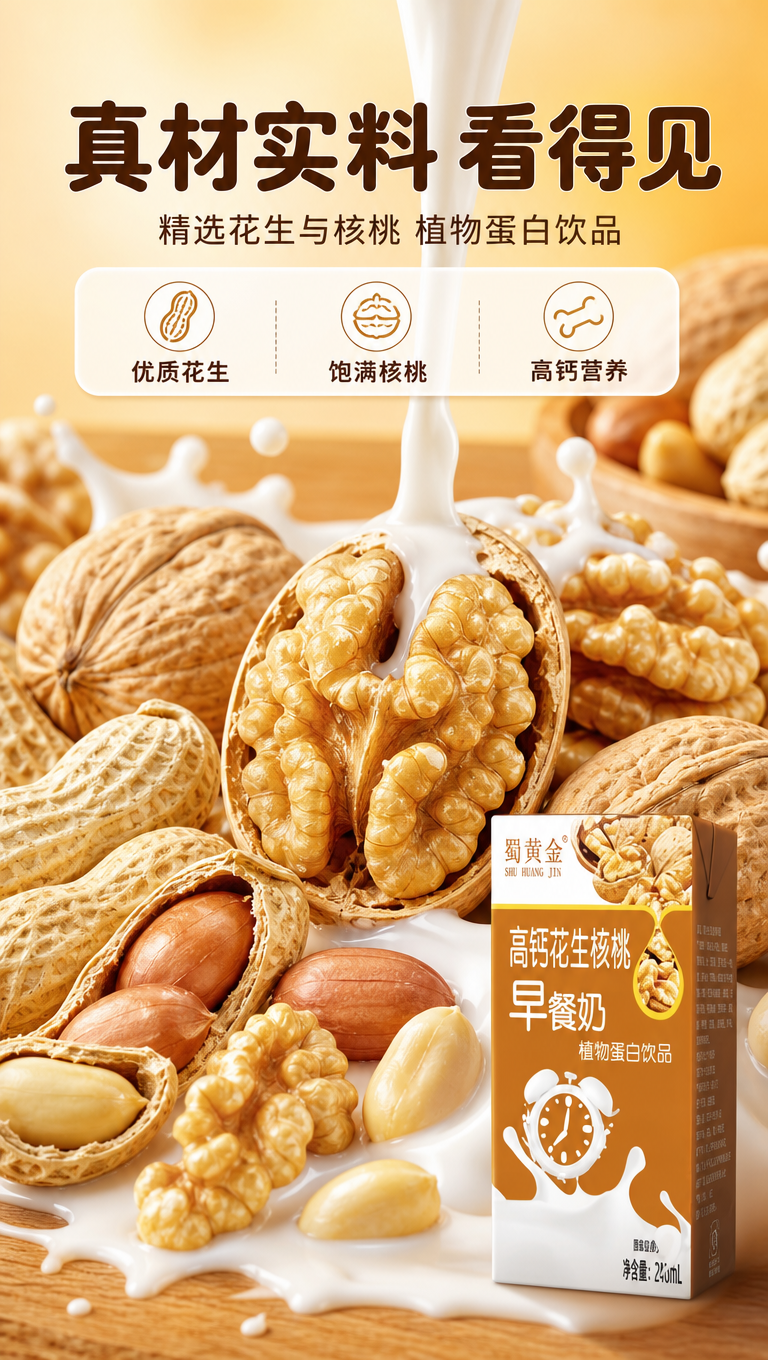[商品] 使用【图1】蜀黄金高钙早餐奶；保留包装原貌，礼盒与单… - 图片创意预览