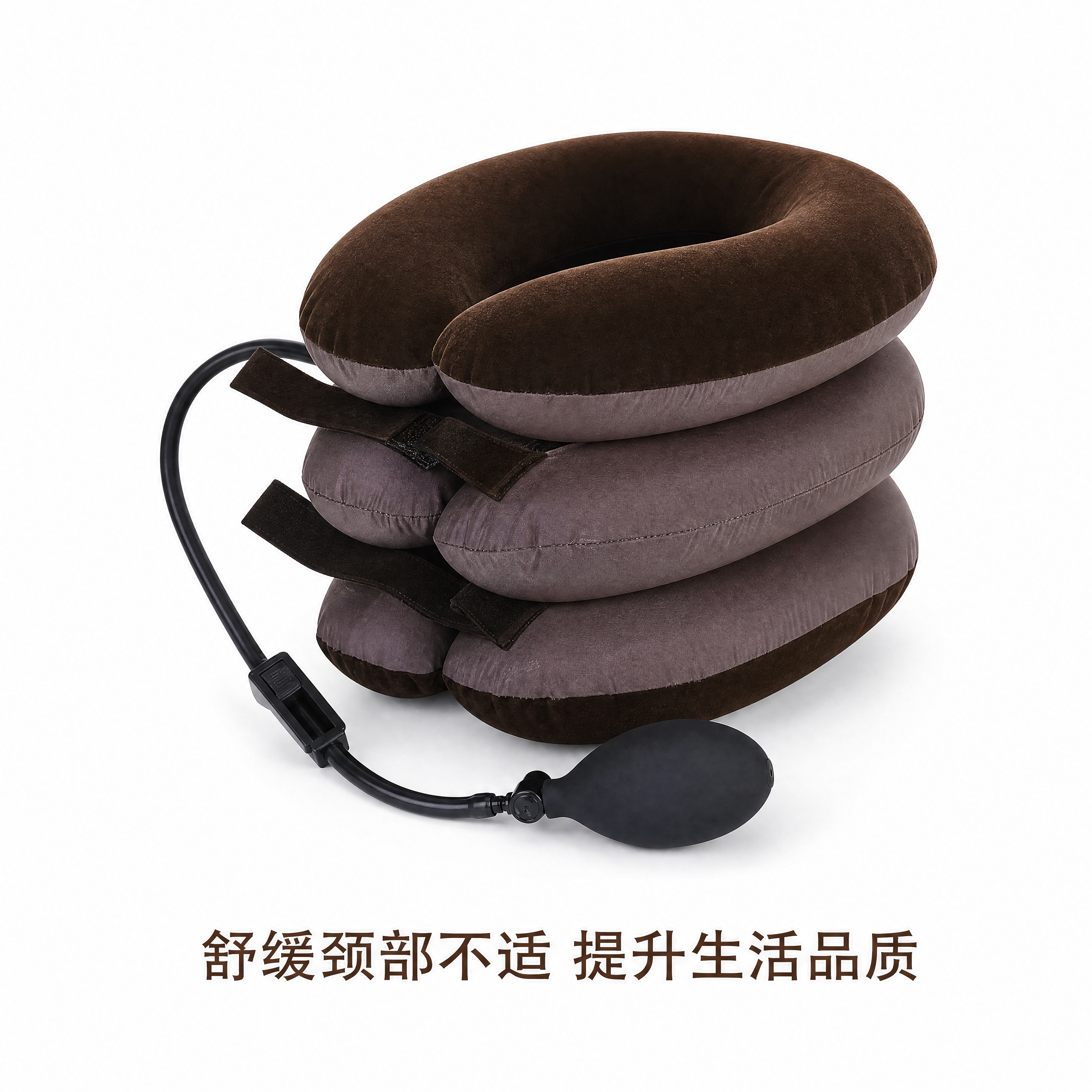 [主图-5] 颈部舒缓枕产品全貌展示图，氛围风格为白底产品展示… - 图片创意预览