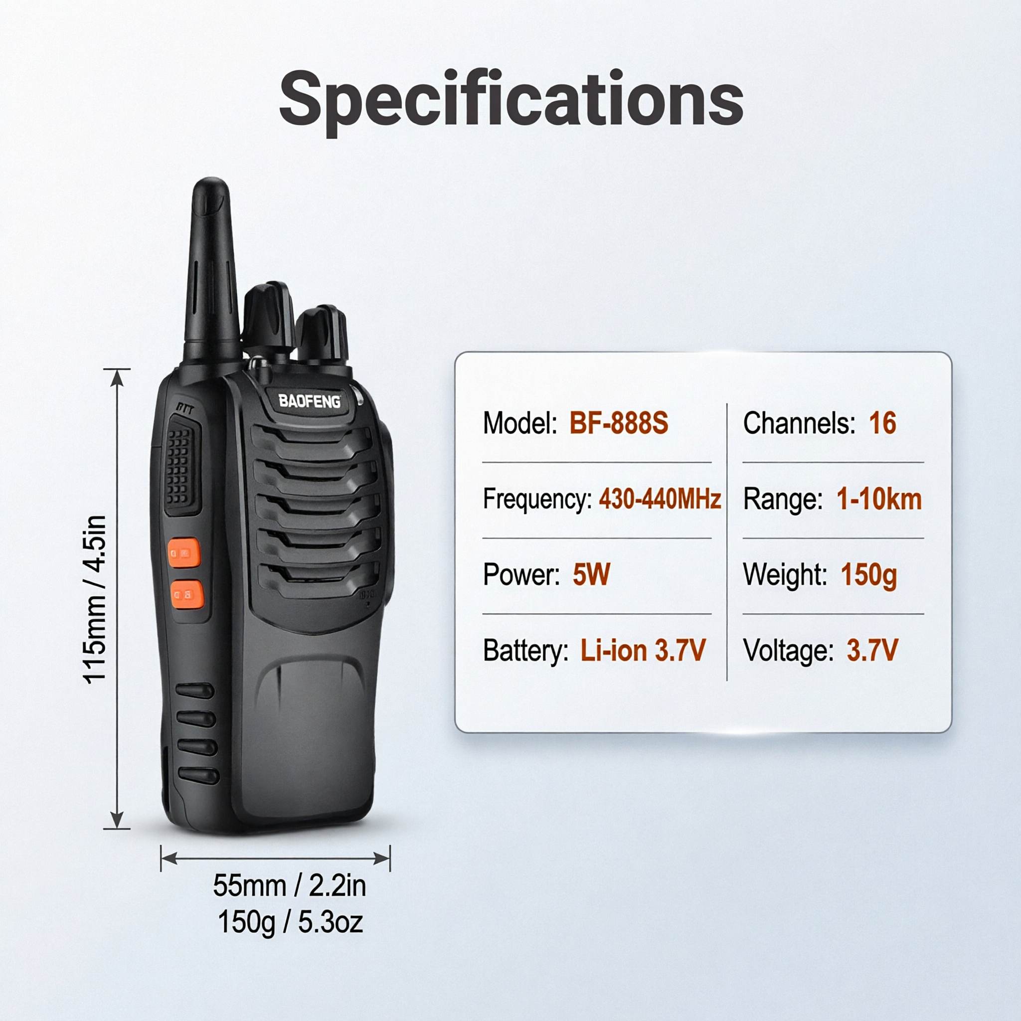 [主图-5] BAOFENG BF-888S walkie t… - 图片创意预览