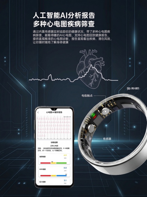 修改这张产品图，替换背景为极简深色科技风，保留原有的文字内容、产品外观和所有细节不变，仅更换为深色科技背景，添加简约几何线条点缀，突出产品本身，保证文字完全清晰不缺失预览效果
