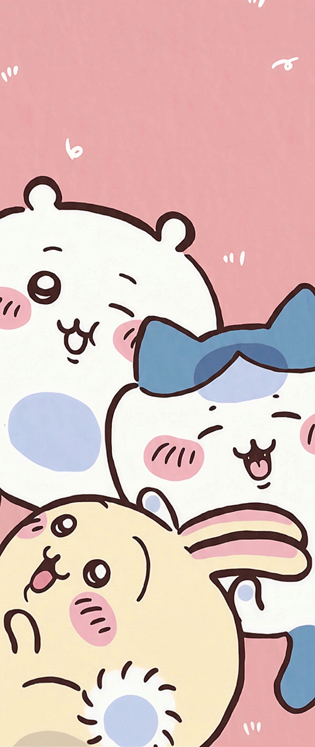 去除图片中间的黑色竖线，保持原有图片的内容、风格和比例不变，黑线位置替换为和周围一致的粉色背景以及卡通形象的对应部分