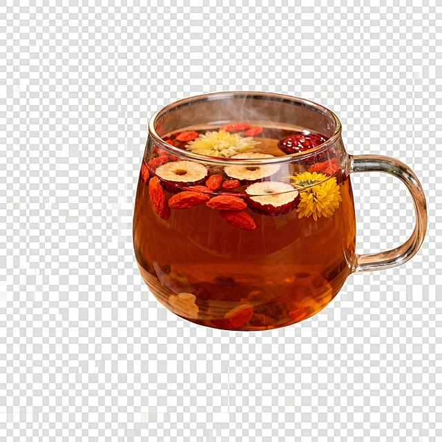保留茶杯，移除其余画面