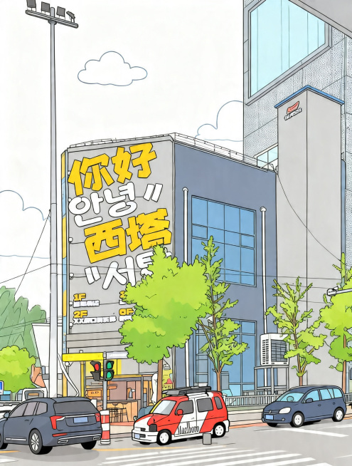 将这张图片改成卡通形象风格，保留原有构图和内容，转化为卡通插画效果预览效果