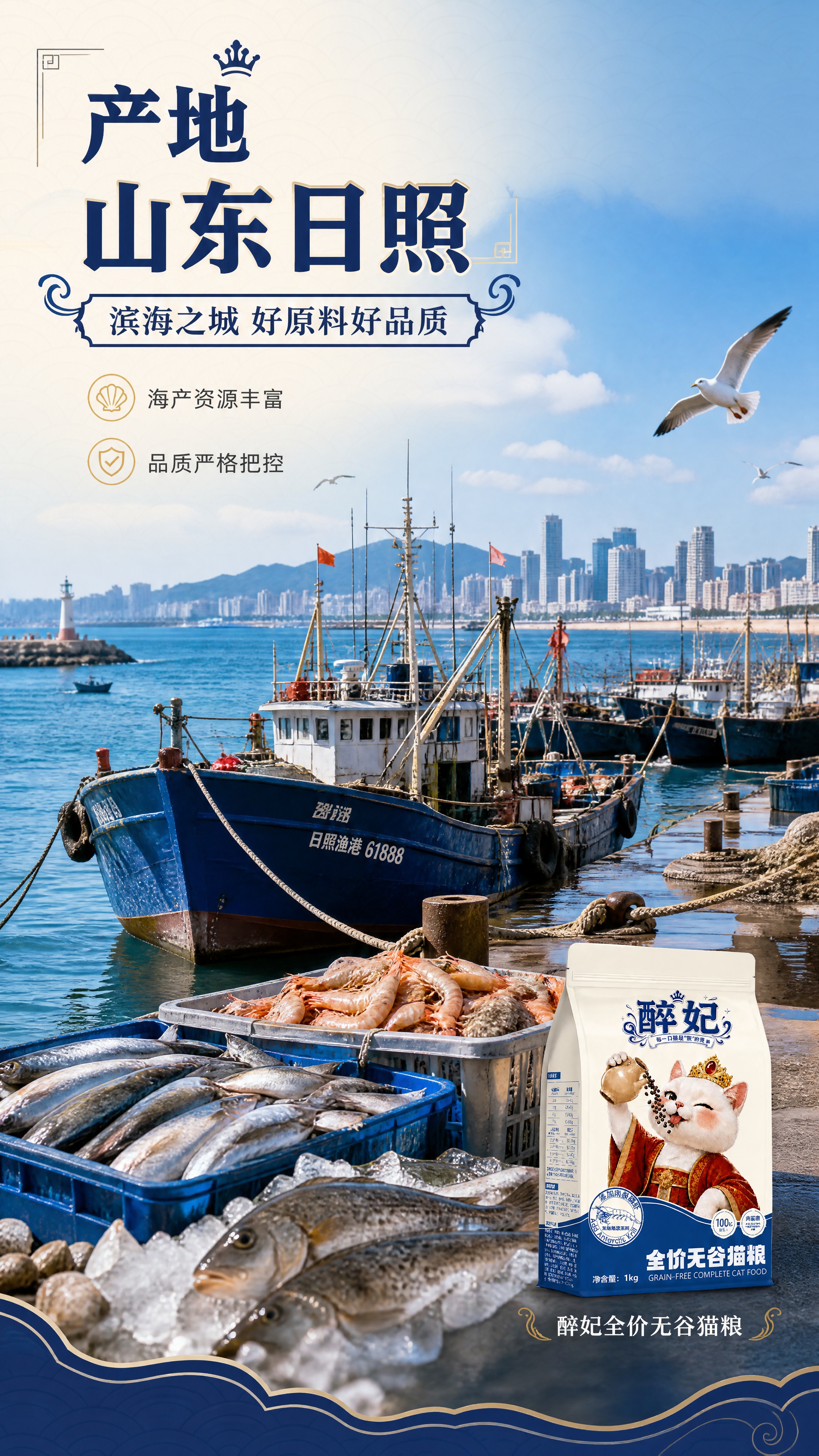 [商品] 使用【图1】醉妃全价无谷猫粮包装袋小图置于右下角作辅… - 图片创意预览