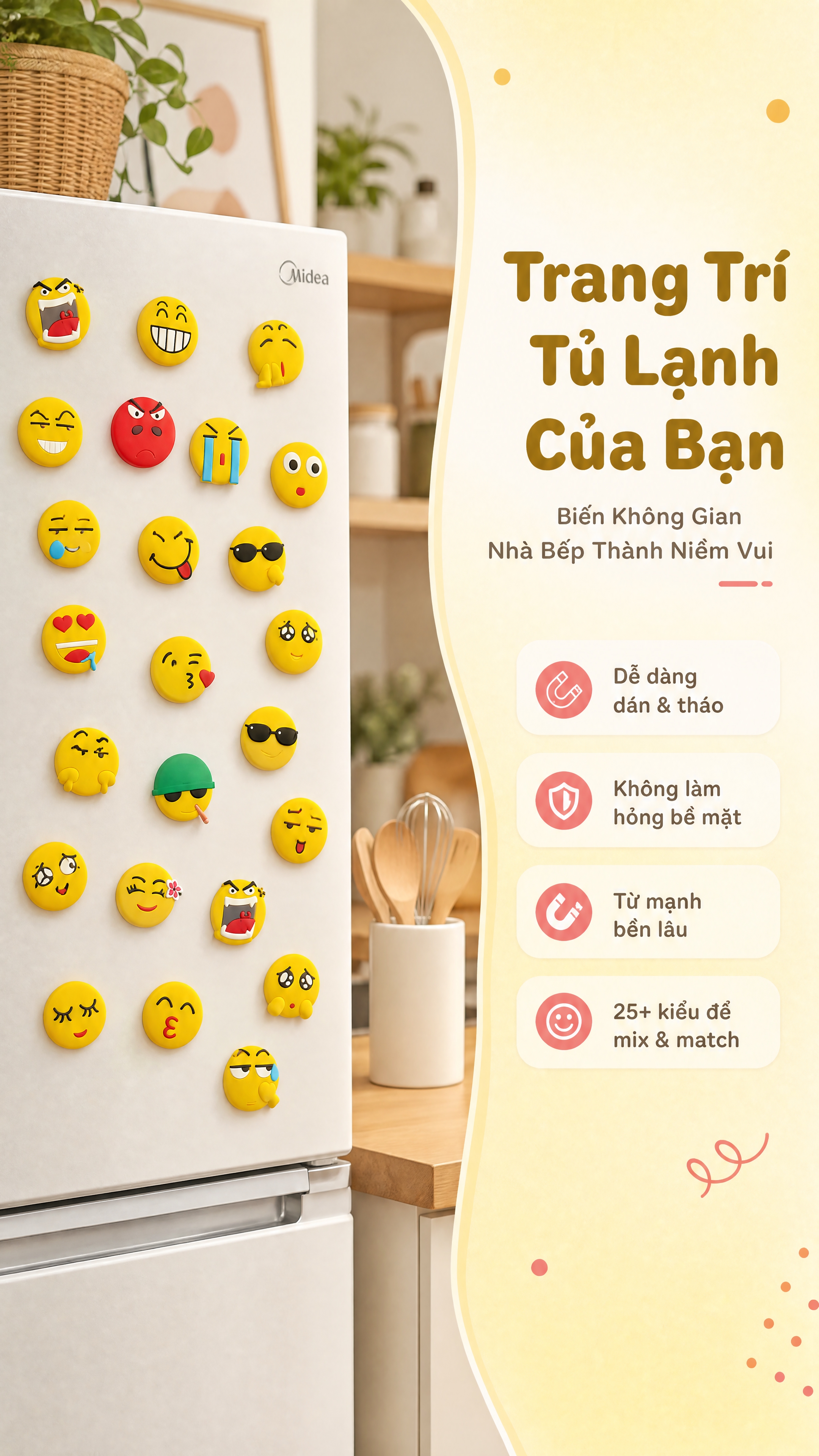 [商品] 使用【图2】的emoji表情冰箱贴；保留所有表情图案… - 图片创意预览