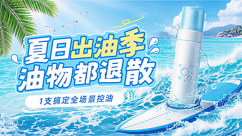 夏季清爽洗面奶banner
