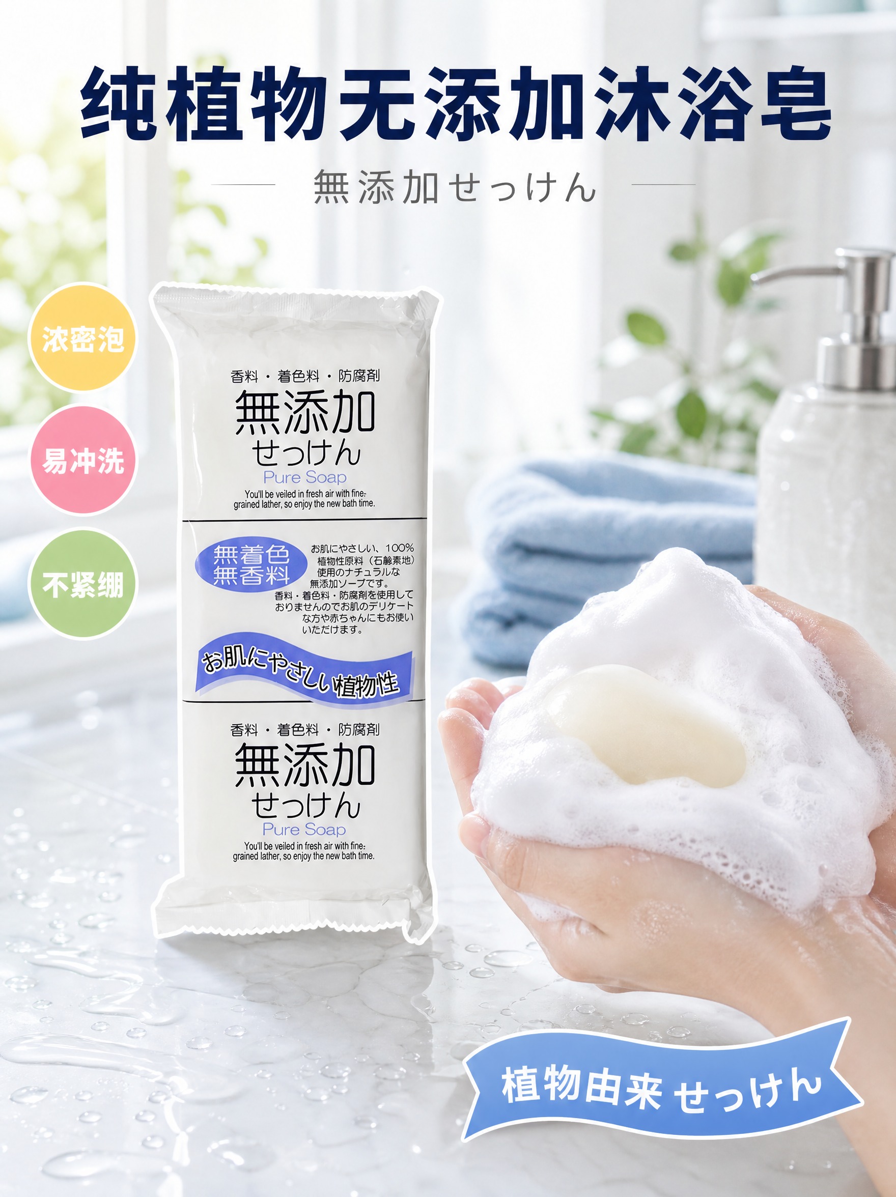 [主图-1 3:4] 首图 无添加植物沐浴皂 产品识别 [统一… - 图片创意预览