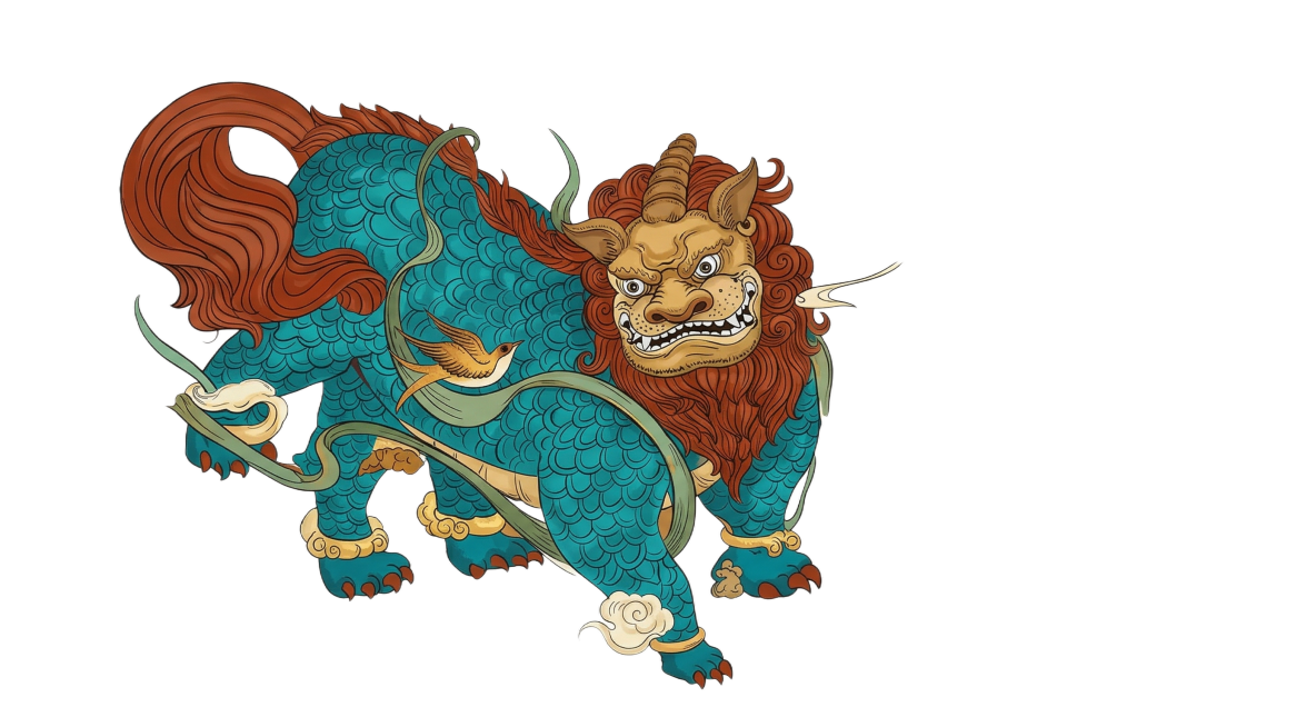 只保留蓝色守护兽，背景改为白色预览效果