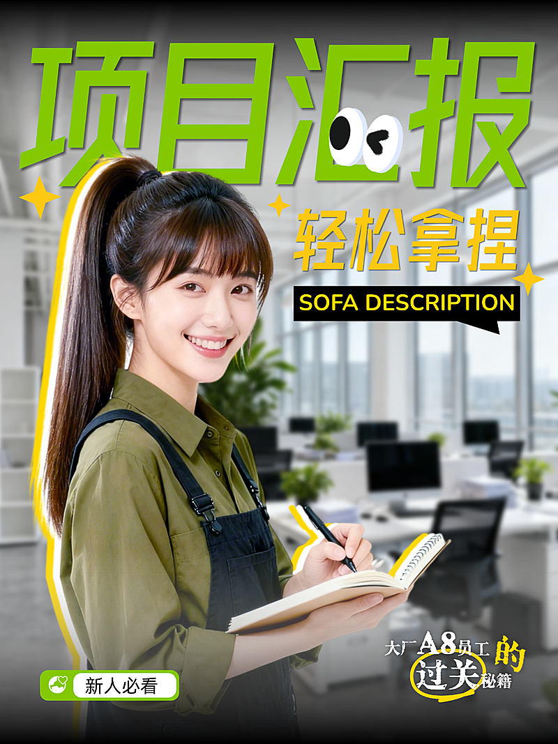 轻松拿捏项目汇报小红书封面