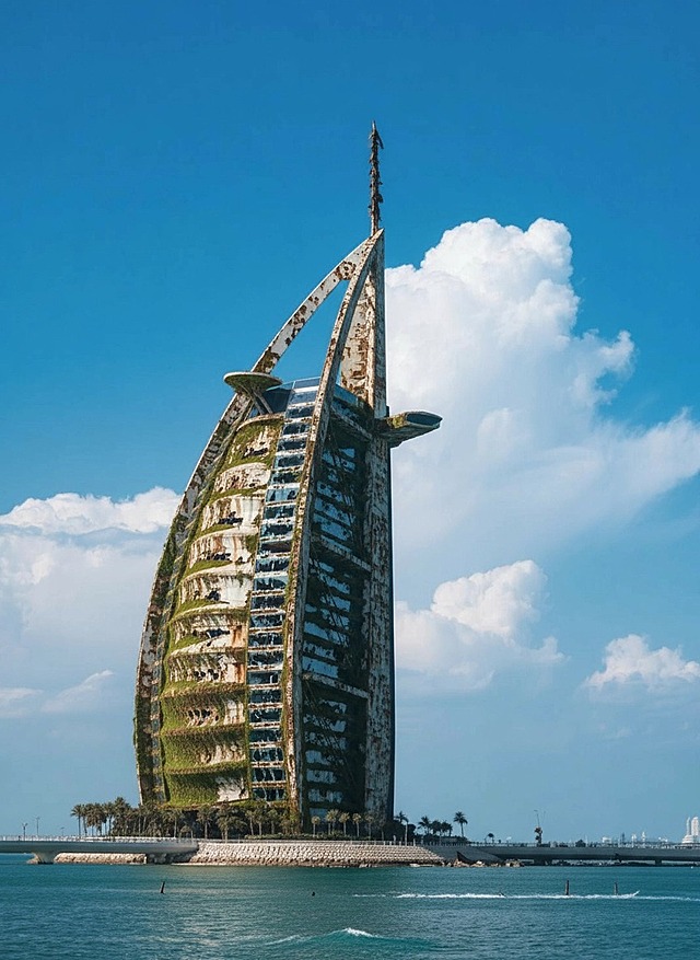 让建筑穿越时间，预测随手拍的照片荒废 100 年的样子