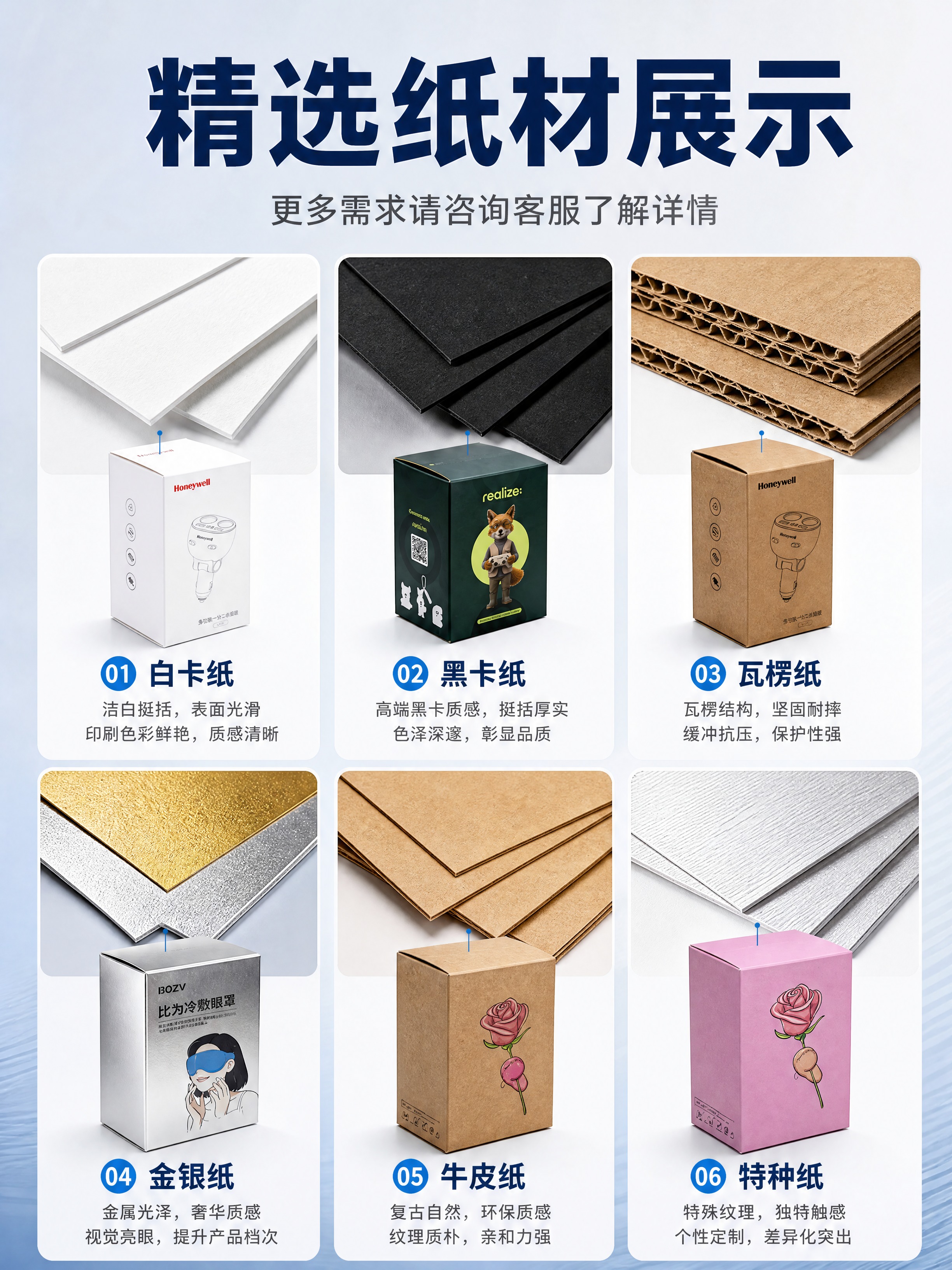 [商品] 使用【图3】【图7】包装盒作为纸材展示的参考；包装盒… - 图片创意预览