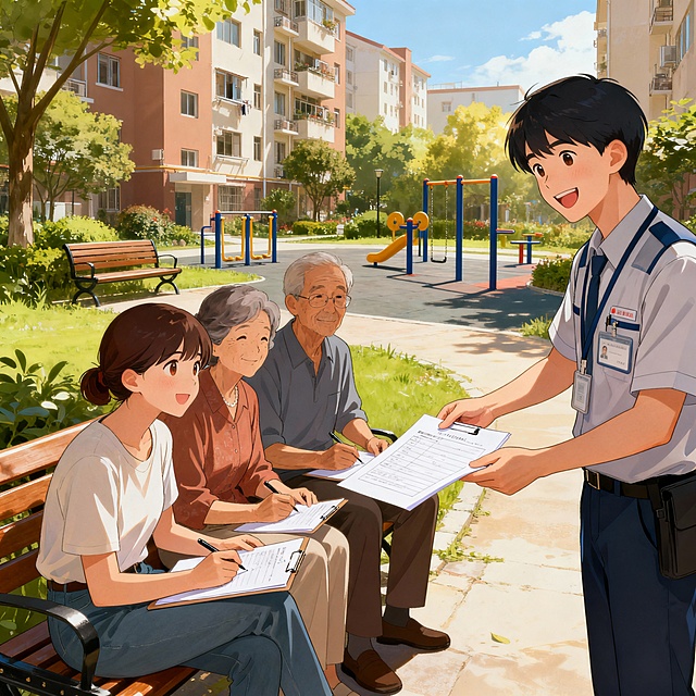 场景换成小区